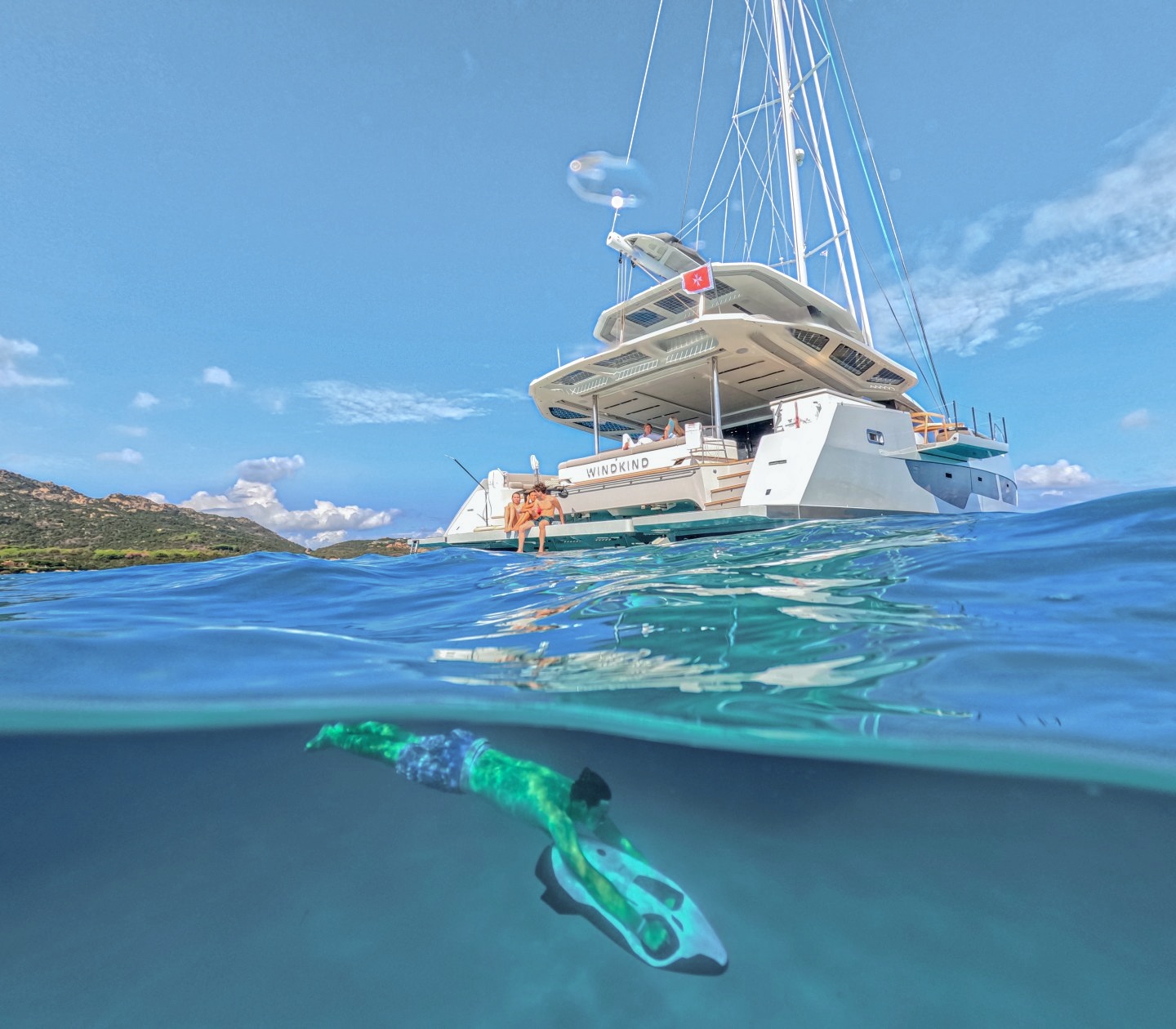 Seabob gliding below WINDKIND