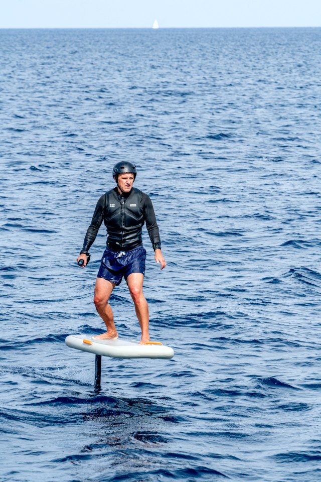 Guest riding a Flite eFoil